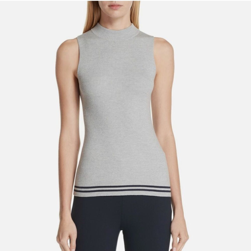 Rag & Bone GrayโSleeveless Ribbed Knit Top